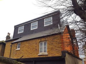 Rear and side Elevations after loft conversion